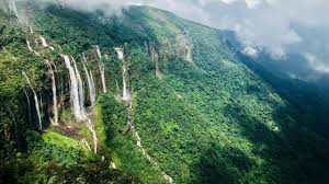 Day 2: Transfer to Cherrapunjee - Visit Seven Sisters falls